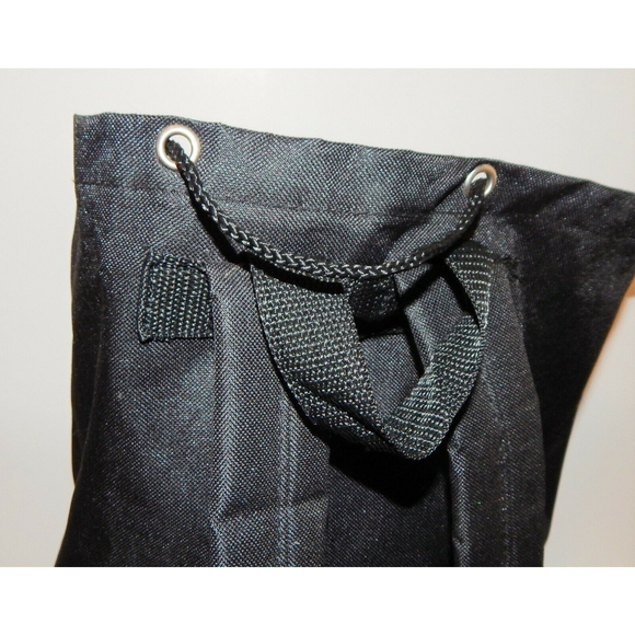 Logomark Meridian Health Branded Cooler Backpack Draw-String Duffle Bag Black - Picture 9 of 12